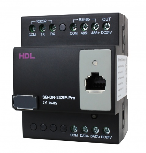 DIN профессиональный интеграционный мост, RS232/485, SB-DN-232IP-Pro