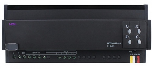 DIN Универсальный диммер Training Edge 4-канальный, 1,5А на канал, HDL-MDT04015.433