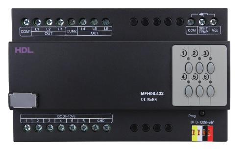 Модуль управления отоплением на 6 зон HDL-MFH06.432 (Устройства исполнительные HDL), Китай