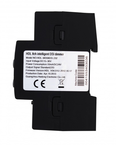 DIN 8-канальный DSI диммер, HDL-MD08DSI.232