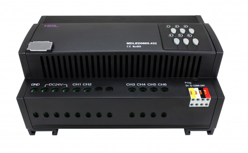 5А LED диммерный модуль, 6 каналов, HDL-MDLED0605.432