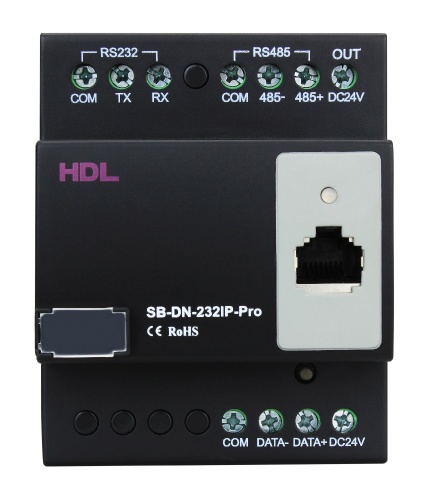 DIN профессиональный интеграционный мост, RS232/485, SB-DN-232IP-Pro