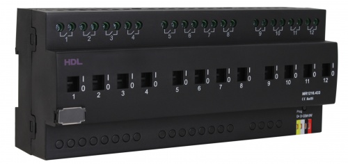 DIN реле, 12-канальное, 16A на канал (HDL-M/R12.16.1)