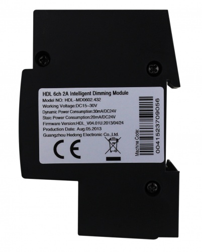 DIN диммер 6-канальный, 2А на канал HDL-MD0602.432 (Устройства исполнительные HDL), Китай