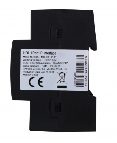 DIN TCP/IP Ethernet интерфейс, HDL-MBUS01IP.431 (Устройство интерфейсное HDL), Китай